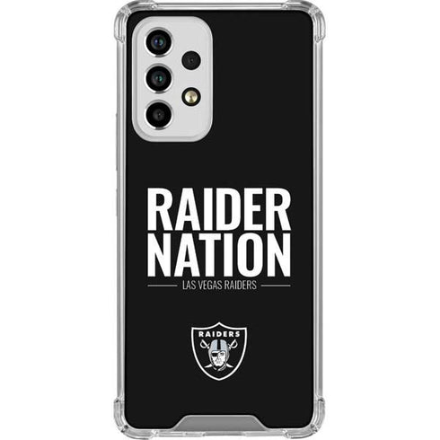 NFL Las Vegas Raiders Team Motto Galaxy A33 5G Clear Case