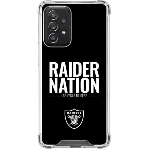 NFL Las Vegas Raiders Team Motto Galaxy A52 5G Clear Case