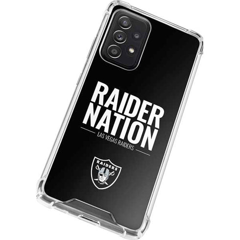NFL Las Vegas Raiders Team Motto Galaxy A52 5G Clear Case
