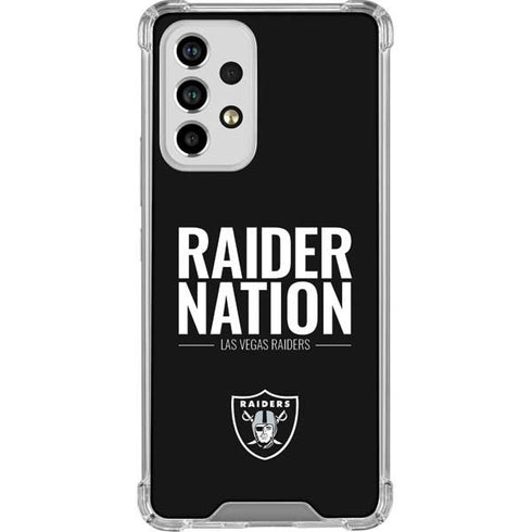 NFL Las Vegas Raiders Team Motto Galaxy A53 5G Clear Case