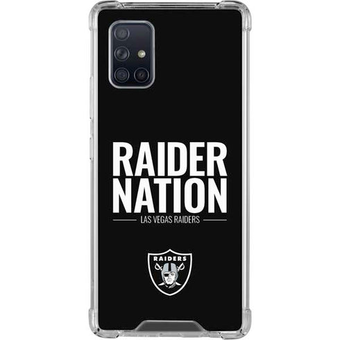 NFL Las Vegas Raiders Team Motto Galaxy A71 5G Clear Case
