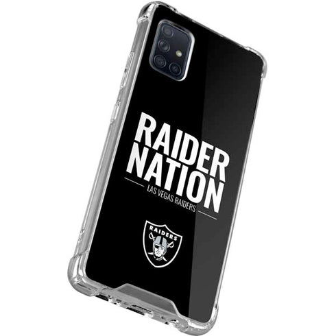 NFL Las Vegas Raiders Team Motto Galaxy A71 5G Clear Case