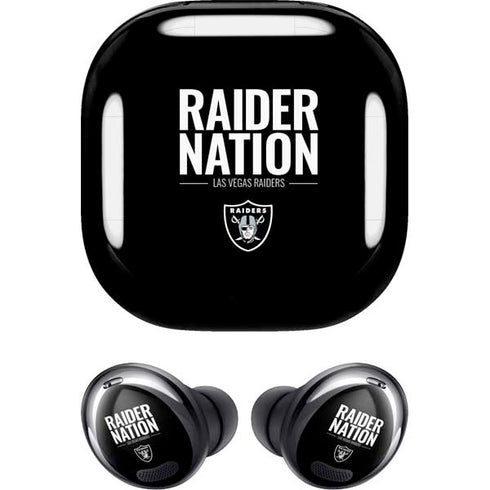 NFL Las Vegas Raiders Team Motto Galaxy Buds Pro Skin