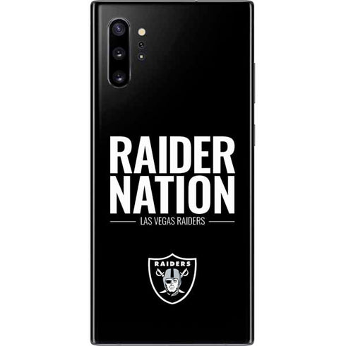 NFL Las Vegas Raiders Team Motto Galaxy Note 10 Plus Skin