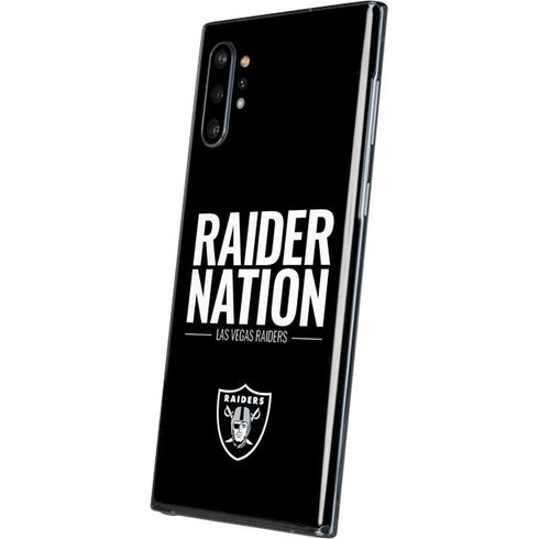NFL Las Vegas Raiders Team Motto Galaxy Note 10 Plus Skin
