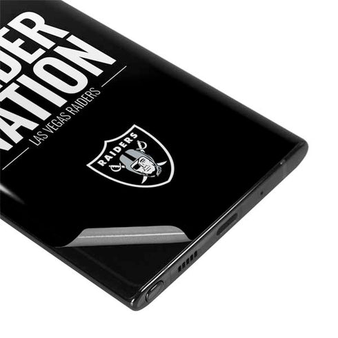 NFL Las Vegas Raiders Team Motto Galaxy Note 10 Plus Skin