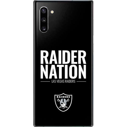 NFL Las Vegas Raiders Team Motto Galaxy Note 10 Skin