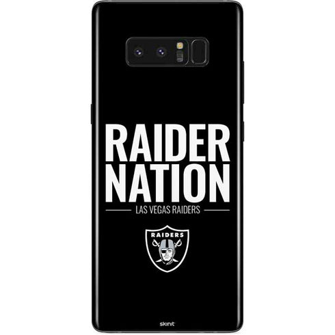 NFL Las Vegas Raiders Team Motto Galaxy Note 8 Skin