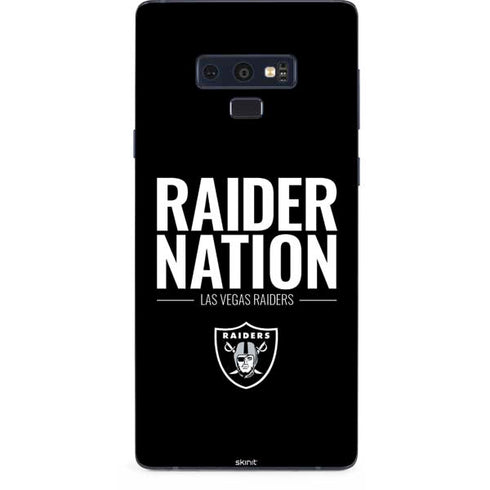 NFL Las Vegas Raiders Team Motto Galaxy Note 9 Skin