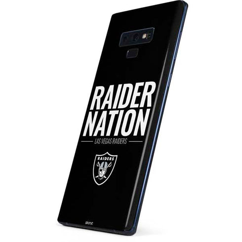 NFL Las Vegas Raiders Team Motto Galaxy Note 9 Skin