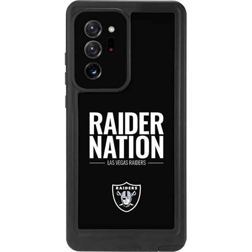 NFL Las Vegas Raiders Team Motto Galaxy Note20 Ultra 5G Waterproof Case