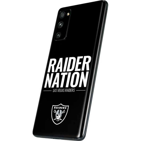 NFL Las Vegas Raiders Team Motto Galaxy S20 Fan Edition Skin