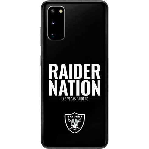 NFL Las Vegas Raiders Team Motto Galaxy S20 Skin