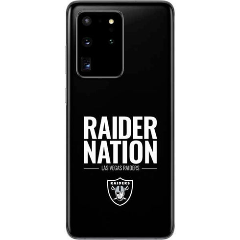 NFL Las Vegas Raiders Team Motto Galaxy S20 Ultra 5G Skin