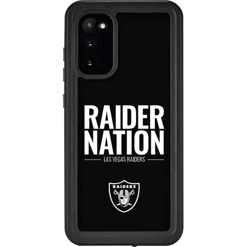 NFL Las Vegas Raiders Team Motto Galaxy S20 Waterproof Case