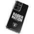 NFL Las Vegas Raiders Team Motto Galaxy S21 Ultra 5G Clear Case