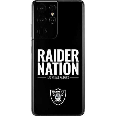 NFL Las Vegas Raiders Team Motto Galaxy S21 Ultra 5G Skin