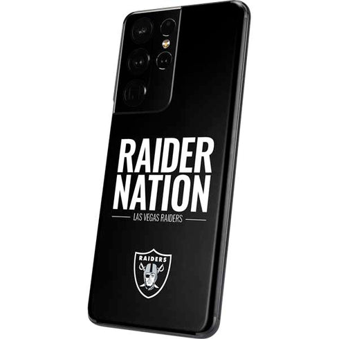 NFL Las Vegas Raiders Team Motto Galaxy S21 Ultra 5G Skin