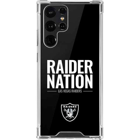 NFL Las Vegas Raiders Team Motto Galaxy S22 Ultra Clear Case