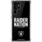 NFL Las Vegas Raiders Team Motto Galaxy S22 Ultra Clear Case