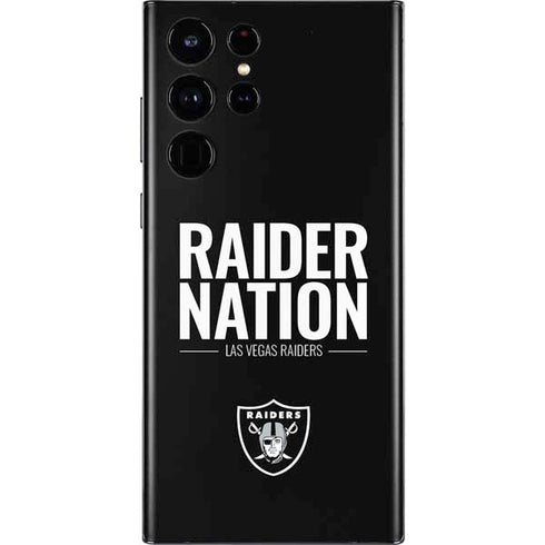 NFL Las Vegas Raiders Team Motto Galaxy S22 Ultra Skin