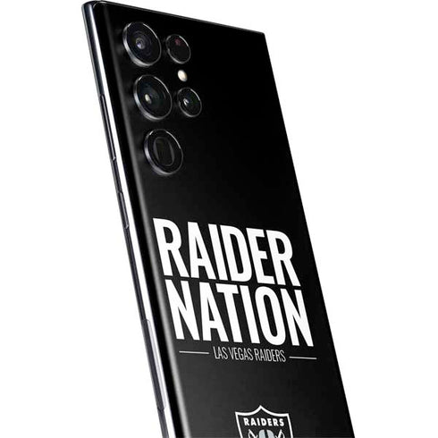 NFL Las Vegas Raiders Team Motto Galaxy S22 Ultra Skin