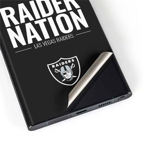 NFL Las Vegas Raiders Team Motto Galaxy S22 Ultra Skin