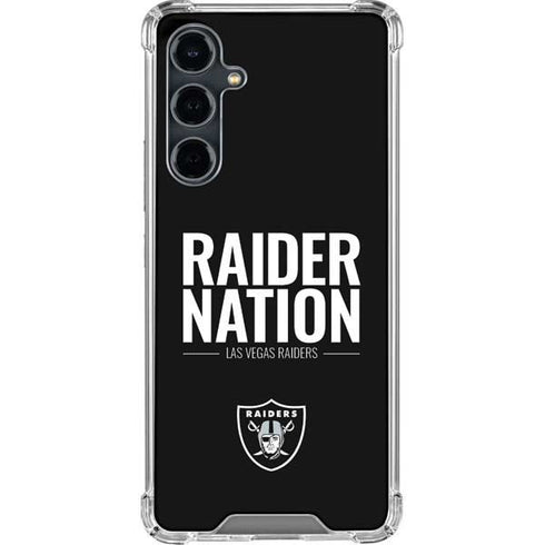 NFL Las Vegas Raiders Team Motto Galaxy S23 FE Clear Case