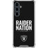 NFL Las Vegas Raiders Team Motto Galaxy S23 FE Clear Case