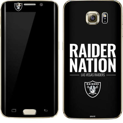 NFL Las Vegas Raiders Team Motto Galaxy S7 Edge Skin