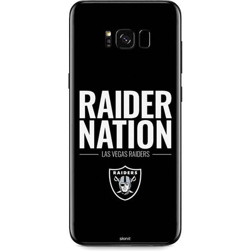 NFL Las Vegas Raiders Team Motto Galaxy S8 Plus Skin