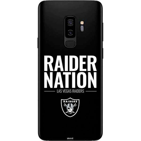 NFL Las Vegas Raiders Team Motto Galaxy S9 Plus Skin
