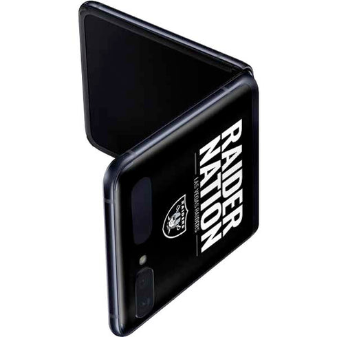NFL Las Vegas Raiders Team Motto Galaxy Z Flip Skin