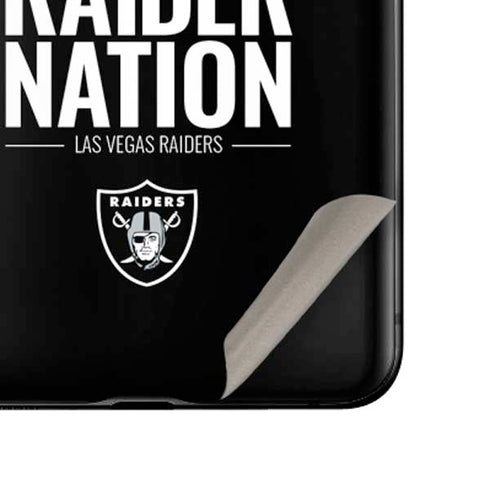 NFL Las Vegas Raiders Team Motto Galaxy Z Flip Skin