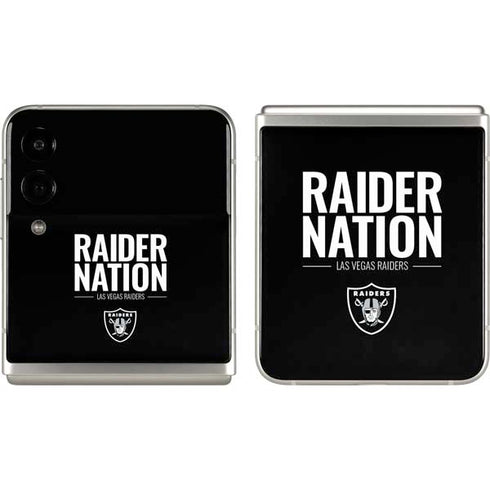 NFL Las Vegas Raiders Team Motto Galaxy Z Flip3 5G Skin