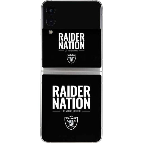 NFL Las Vegas Raiders Team Motto Galaxy Z Flip3 5G Skin