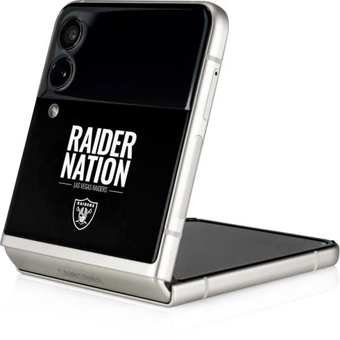 NFL Las Vegas Raiders Team Motto Galaxy Z Flip3 5G Skin