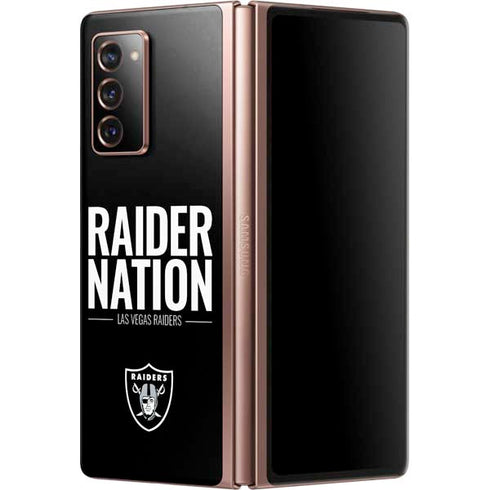 NFL Las Vegas Raiders Team Motto Galaxy Z Fold2 5G Skin