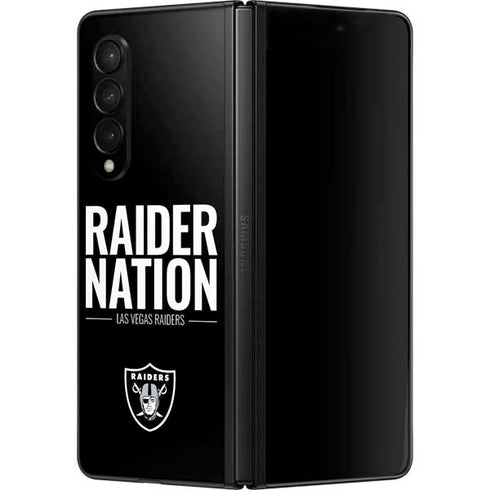 NFL Las Vegas Raiders Team Motto Galaxy Z Fold3 5G Skin