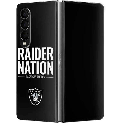 NFL Las Vegas Raiders Team Motto Galaxy Z Fold4 5G Skin