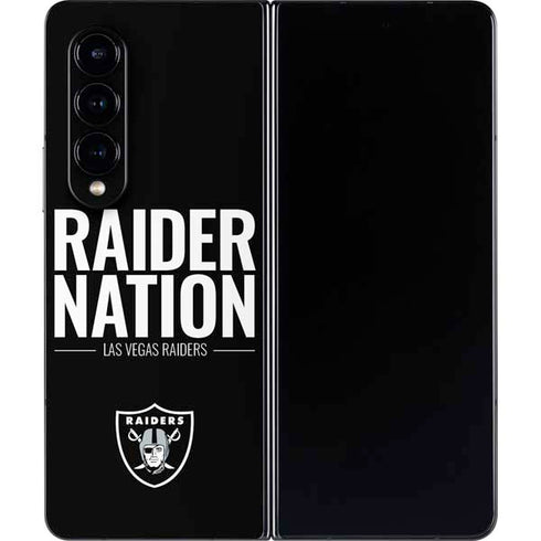 NFL Las Vegas Raiders Team Motto Galaxy Z Fold4 5G Skin
