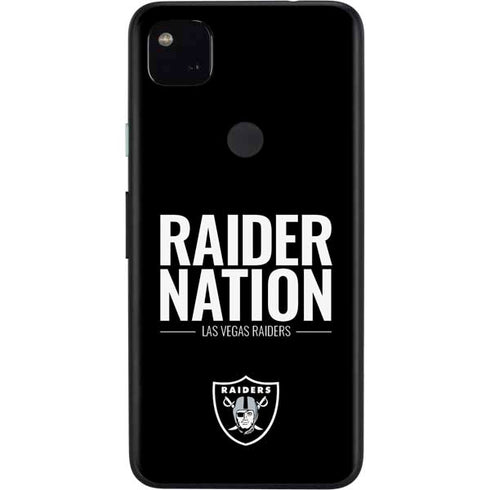 NFL Las Vegas Raiders Team Motto Google Pixel 4a Skin