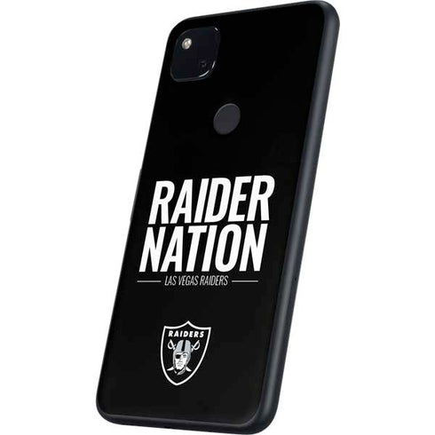 NFL Las Vegas Raiders Team Motto Google Pixel 4a Skin