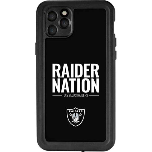 NFL Las Vegas Raiders Team Motto iPhone 11 Pro Max Waterproof Case