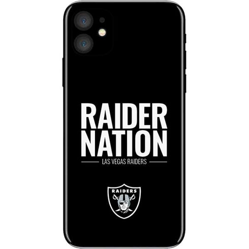 NFL Las Vegas Raiders Team Motto iPhone 11 Skin