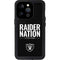 NFL Las Vegas Raiders Team Motto iPhone 14 Pro Waterproof Case