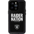 NFL Las Vegas Raiders Team Motto iPhone 14 Pro Waterproof Case