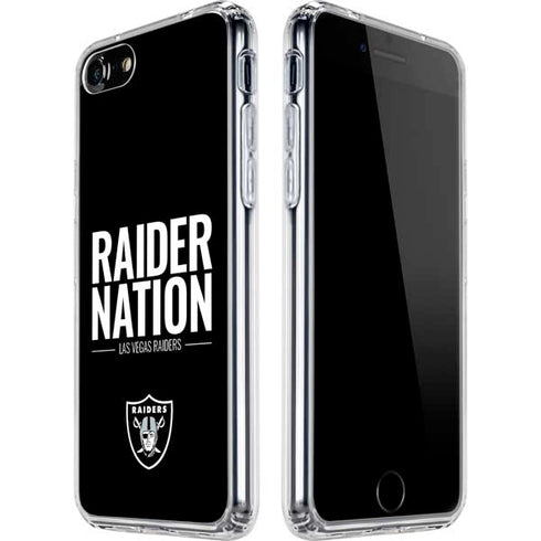 NFL Las Vegas Raiders Team Motto iPhone SE (2nd & 3rd Gen) Clear Case