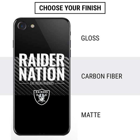 NFL Las Vegas Raiders Team Motto iPhone SE (2nd & 3rd Gen) Skin