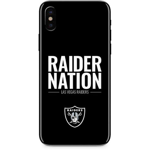 NFL Las Vegas Raiders Team Motto iPhone X Skin
